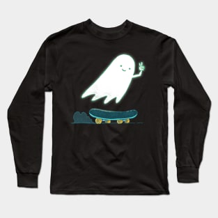 Skater Ghost Long Sleeve T-Shirt